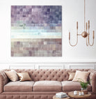 Gridded Watercolor Landscape B by THE Studio on GIANT ART - blue abstract