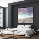 Gridded Watercolor Landscape B by THE Studio on GIANT ART - blue abstract