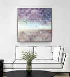 Gridded Watercolor Landscape B by THE Studio on GIANT ART - blue abstract