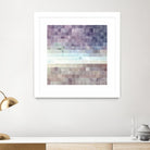 Gridded Watercolor Landscape B by THE Studio on GIANT ART - blue abstract