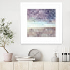 Gridded Watercolor Landscape B by THE Studio on GIANT ART - blue abstract