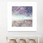 Gridded Watercolor Landscape B by THE Studio on GIANT ART - blue abstract