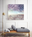 Gridded Watercolor Landscape B by THE Studio on GIANT ART - blue abstract