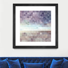 Gridded Watercolor Landscape B by THE Studio on GIANT ART - blue abstract