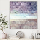 Gridded Watercolor Landscape B by THE Studio on GIANT ART - blue abstract