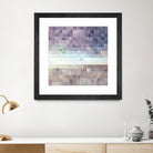 Gridded Watercolor Landscape B by THE Studio on GIANT ART - blue abstract