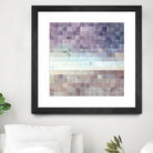 Gridded Watercolor Landscape B by THE Studio on GIANT ART - blue abstract