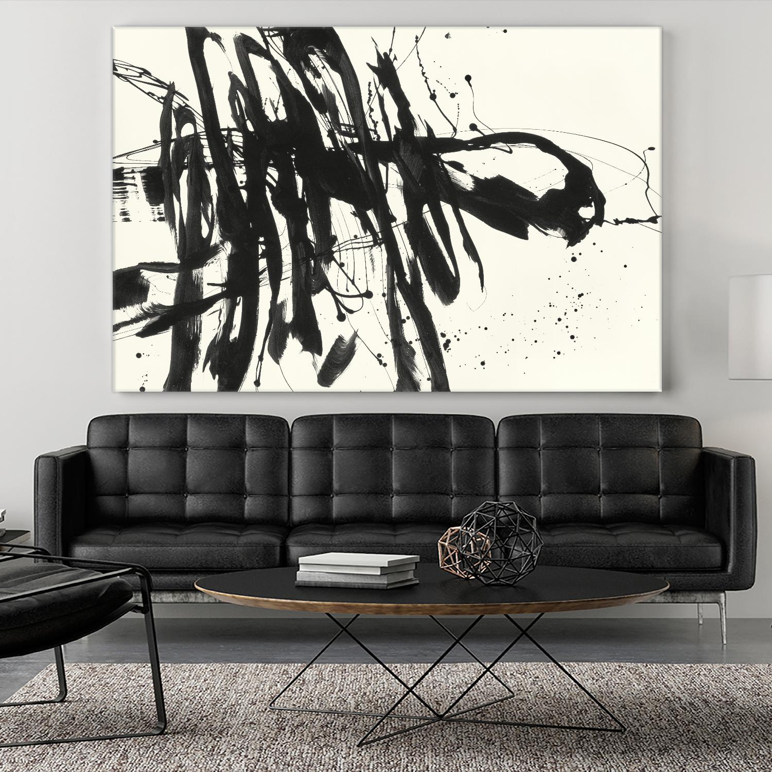 Marked 3 by Paul Ngo on GIANT ART - black abstract