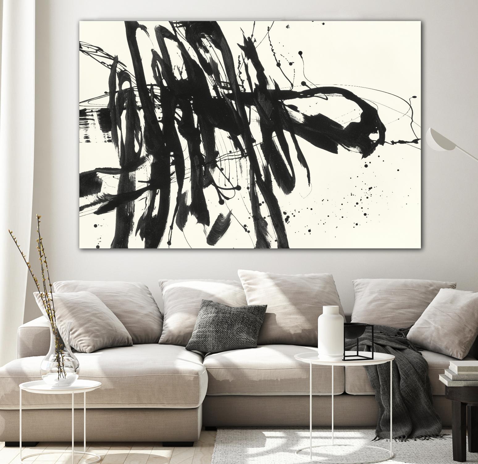 Marked 3 by Paul Ngo on GIANT ART - black abstract