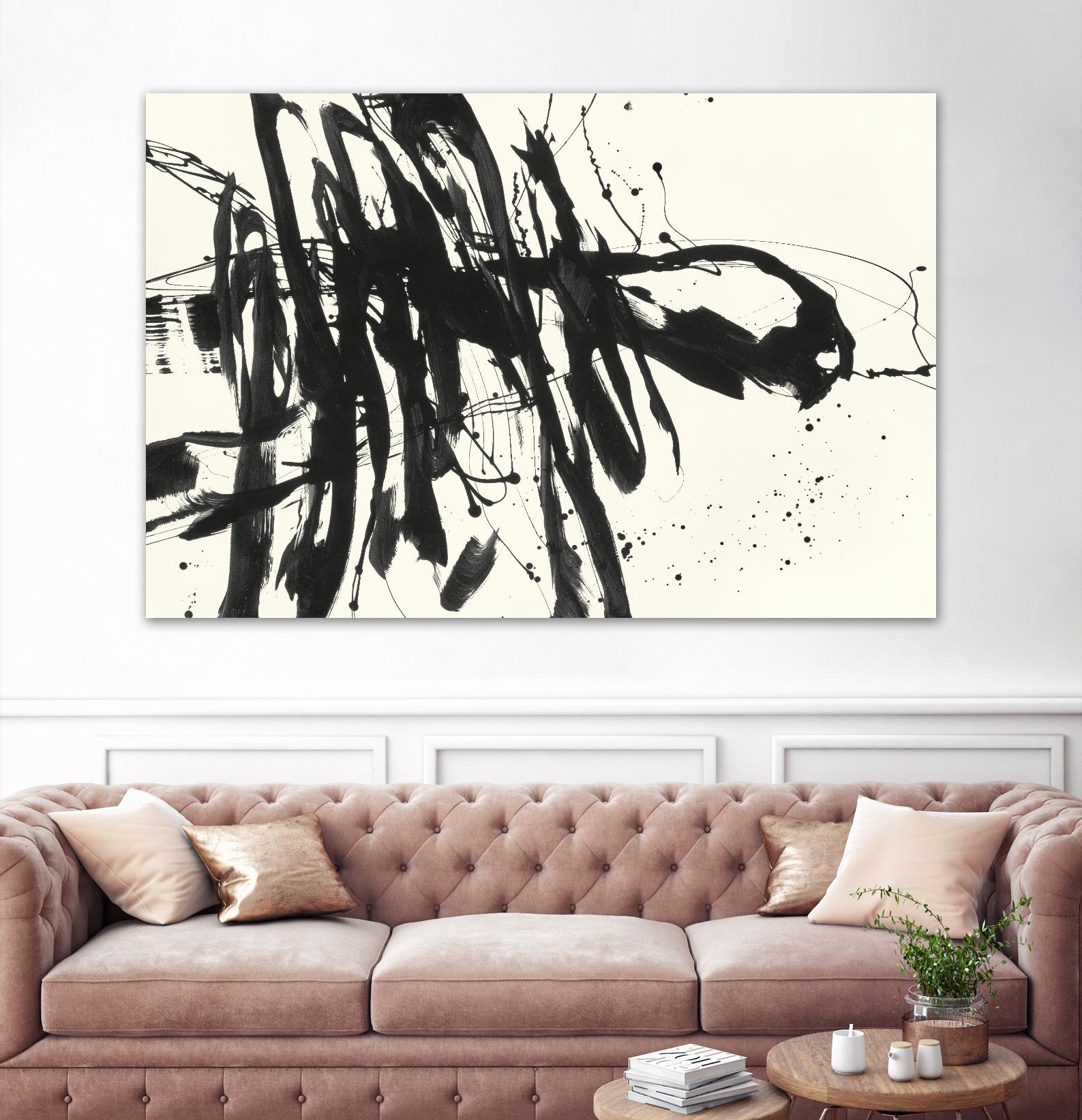Marked 3 by Paul Ngo on GIANT ART - black abstract