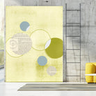 Light Lime Word Bubble by Mary Margaret Briggs on GIANT ART - green abstract