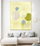 Light Lime Word Bubble by Mary Margaret Briggs on GIANT ART - green abstract