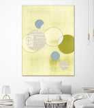 Light Lime Word Bubble by Mary Margaret Briggs on GIANT ART - green abstract