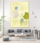 Light Lime Word Bubble by Mary Margaret Briggs on GIANT ART - green abstract