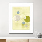 Light Lime Word Bubble by Mary Margaret Briggs on GIANT ART - green abstract