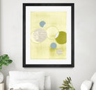 Light Lime Word Bubble by Mary Margaret Briggs on GIANT ART - green abstract