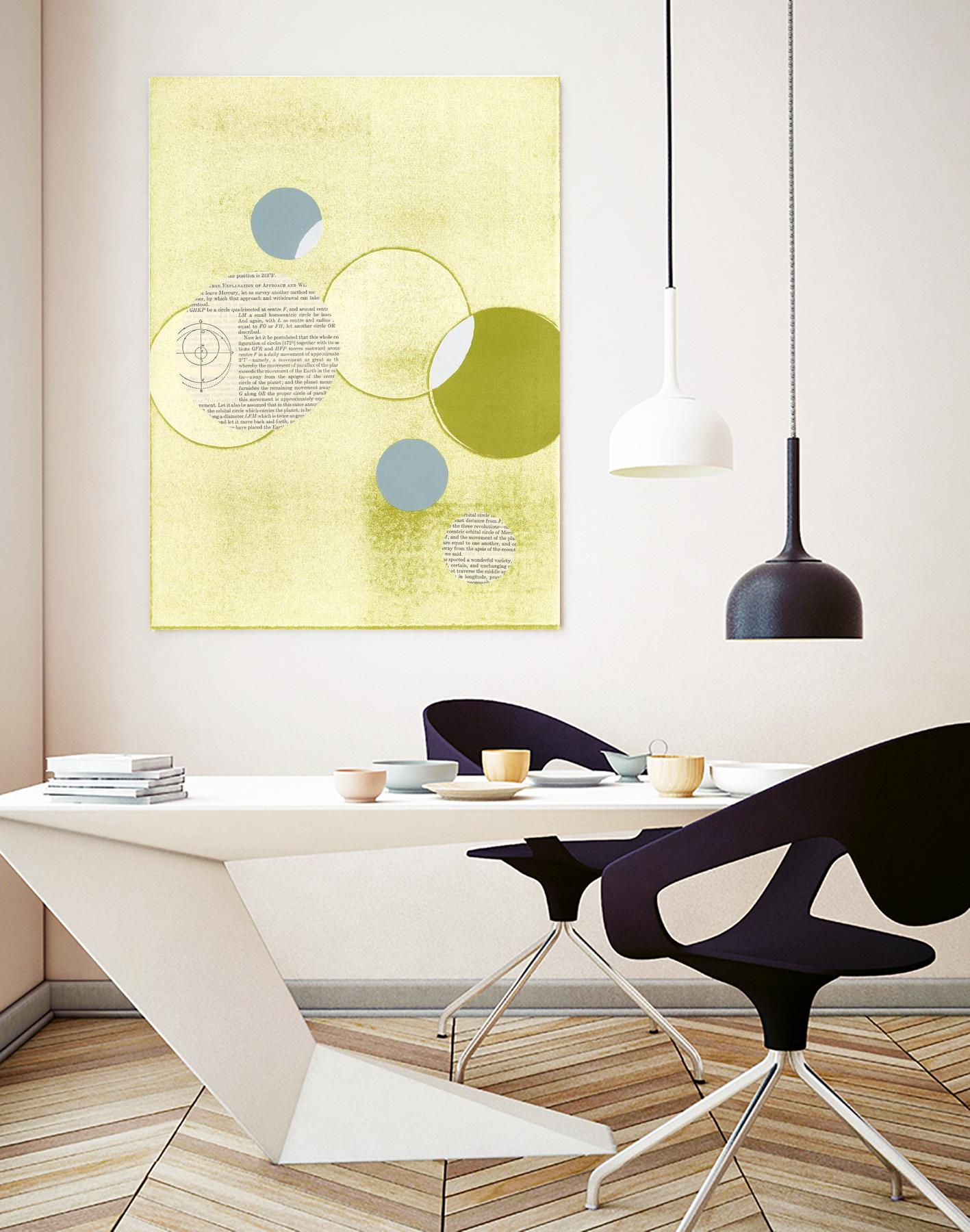 Light Lime Word Bubble by Mary Margaret Briggs on GIANT ART - green abstract