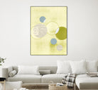 Light Lime Word Bubble by Mary Margaret Briggs on GIANT ART - green abstract