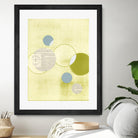 Light Lime Word Bubble by Mary Margaret Briggs on GIANT ART - green abstract
