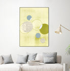 Light Lime Word Bubble by Mary Margaret Briggs on GIANT ART - green abstract