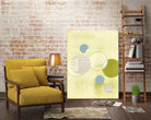 Light Lime Word Bubble by Mary Margaret Briggs on GIANT ART - green abstract