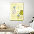 Light Lime Word Bubble by Mary Margaret Briggs on GIANT ART - green abstract