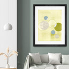 Light Lime Word Bubble by Mary Margaret Briggs on GIANT ART - green abstract