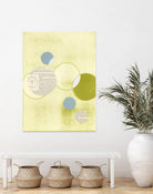 Light Lime Word Bubble by Mary Margaret Briggs on GIANT ART - green abstract
