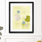Light Lime Word Bubble by Mary Margaret Briggs on GIANT ART - green abstract