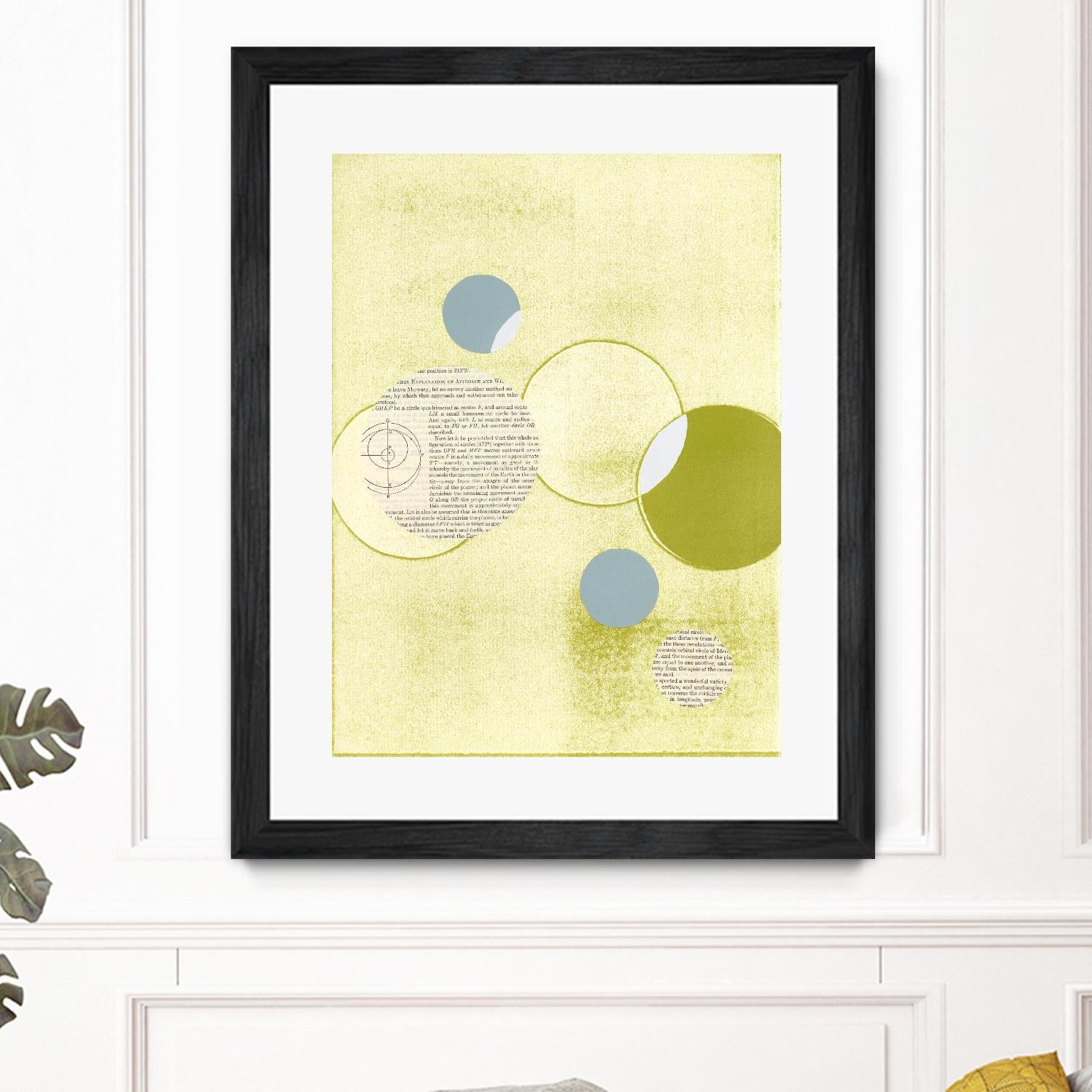 Light Lime Word Bubble by Mary Margaret Briggs on GIANT ART - green abstract