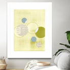 Light Lime Word Bubble by Mary Margaret Briggs on GIANT ART - green abstract