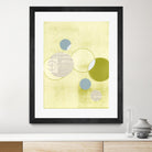 Light Lime Word Bubble by Mary Margaret Briggs on GIANT ART - green abstract
