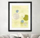 Light Lime Word Bubble by Mary Margaret Briggs on GIANT ART - green abstract