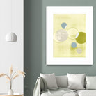 Light Lime Word Bubble by Mary Margaret Briggs on GIANT ART - green abstract
