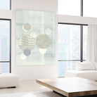 Light Blue Word Bubble by Mary Margaret Briggs on GIANT ART - grey abstract