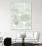 Light Blue Word Bubble by Mary Margaret Briggs on GIANT ART - grey abstract