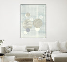 Light Blue Word Bubble by Mary Margaret Briggs on GIANT ART - grey abstract