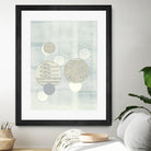 Light Blue Word Bubble by Mary Margaret Briggs on GIANT ART - grey abstract