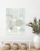 Light Blue Word Bubble by Mary Margaret Briggs on GIANT ART - grey abstract