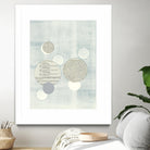 Light Blue Word Bubble by Mary Margaret Briggs on GIANT ART - grey abstract