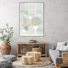 Light Blue Word Bubble by Mary Margaret Briggs on GIANT ART - grey abstract