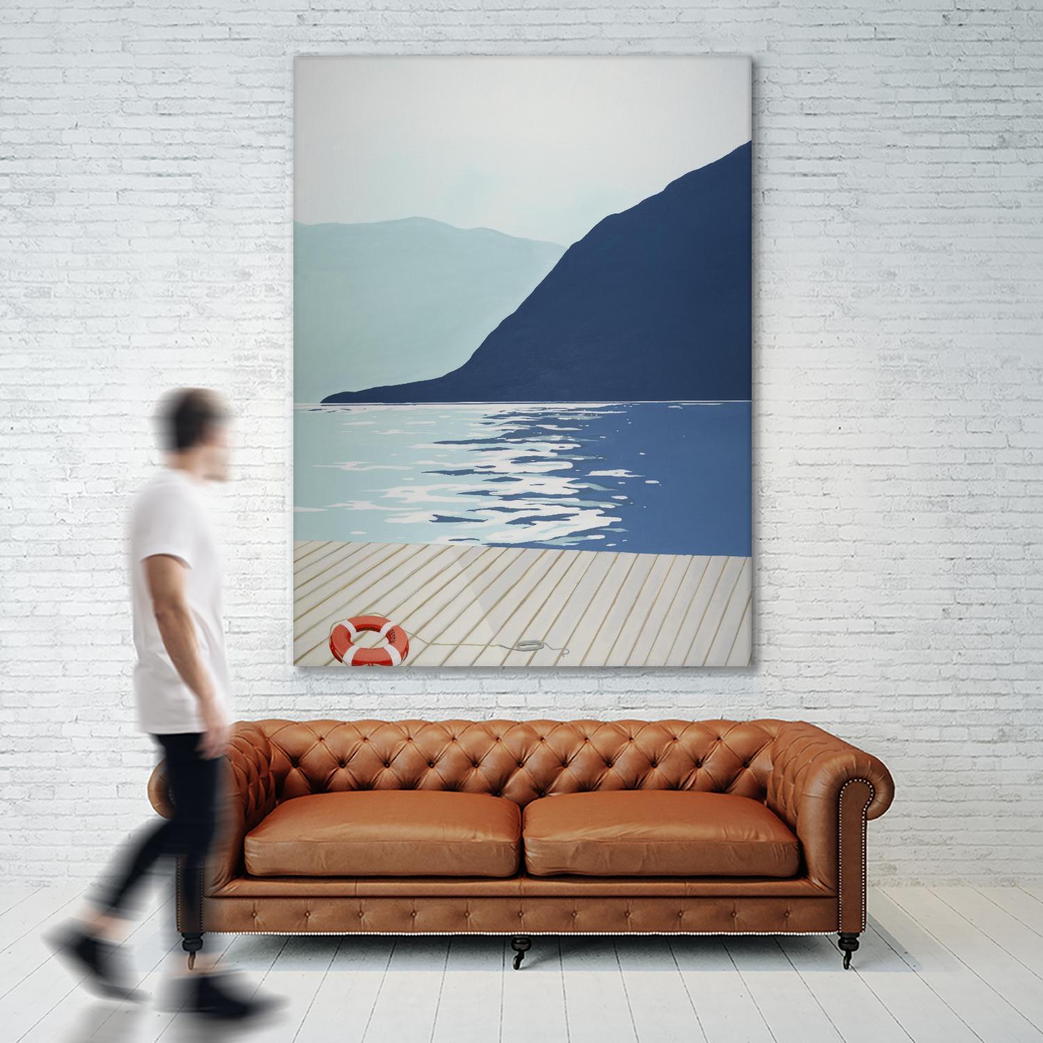 Quiet Blues 1 by Dimond, David Dimond on GIANT ART - blue nautical/seascapes water