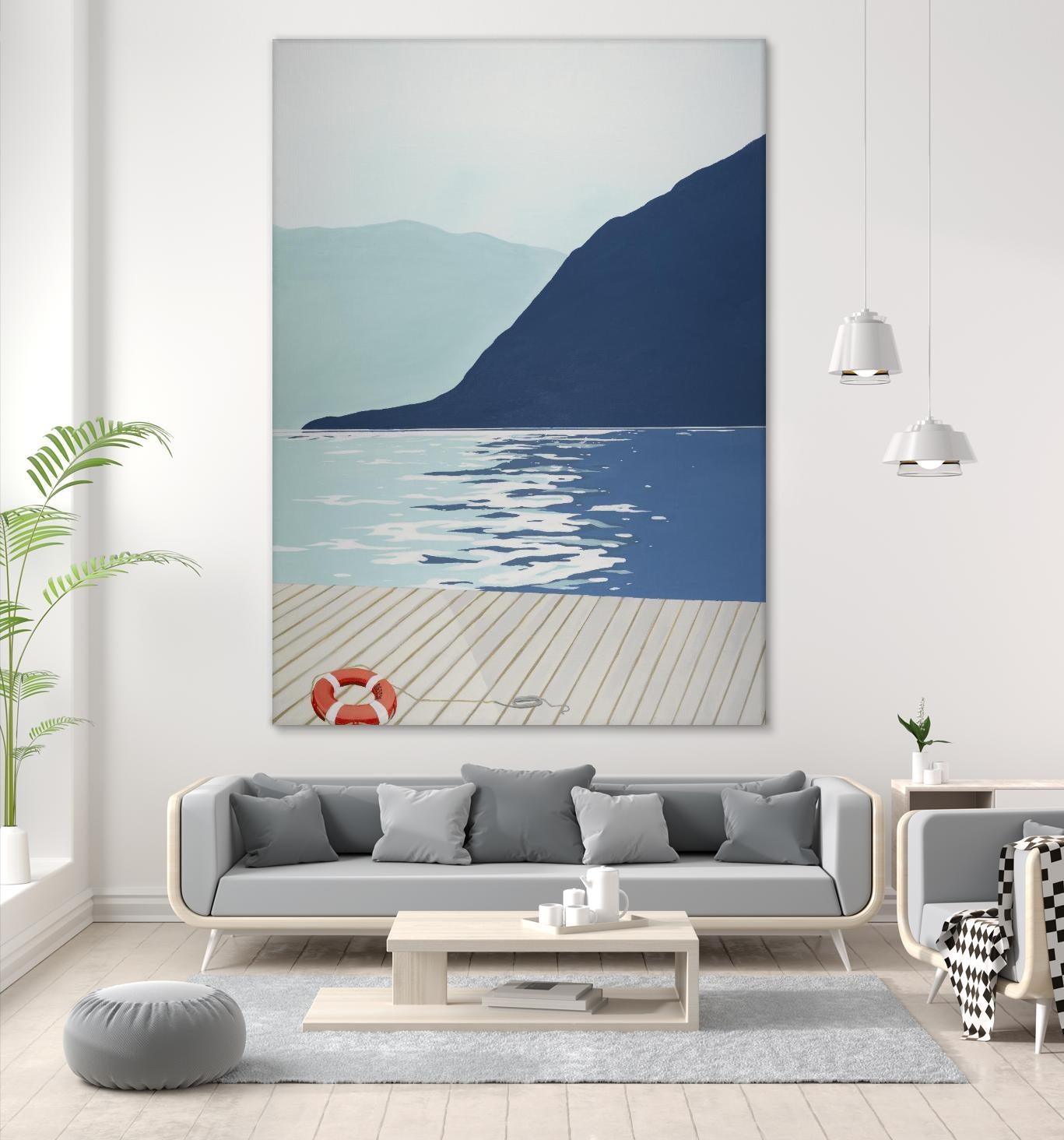 Quiet Blues 1 by Dimond, David Dimond on GIANT ART - blue nautical/seascapes water