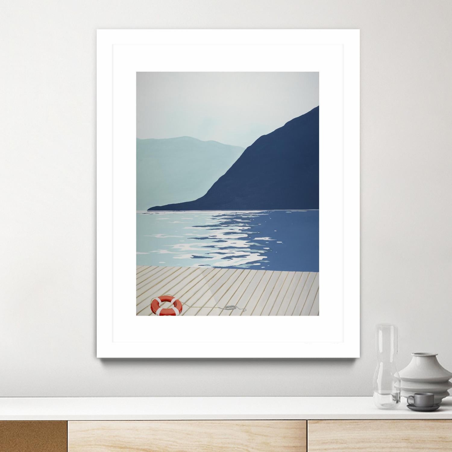 Quiet Blues 1 by Dimond, David Dimond on GIANT ART - blue nautical/seascapes water