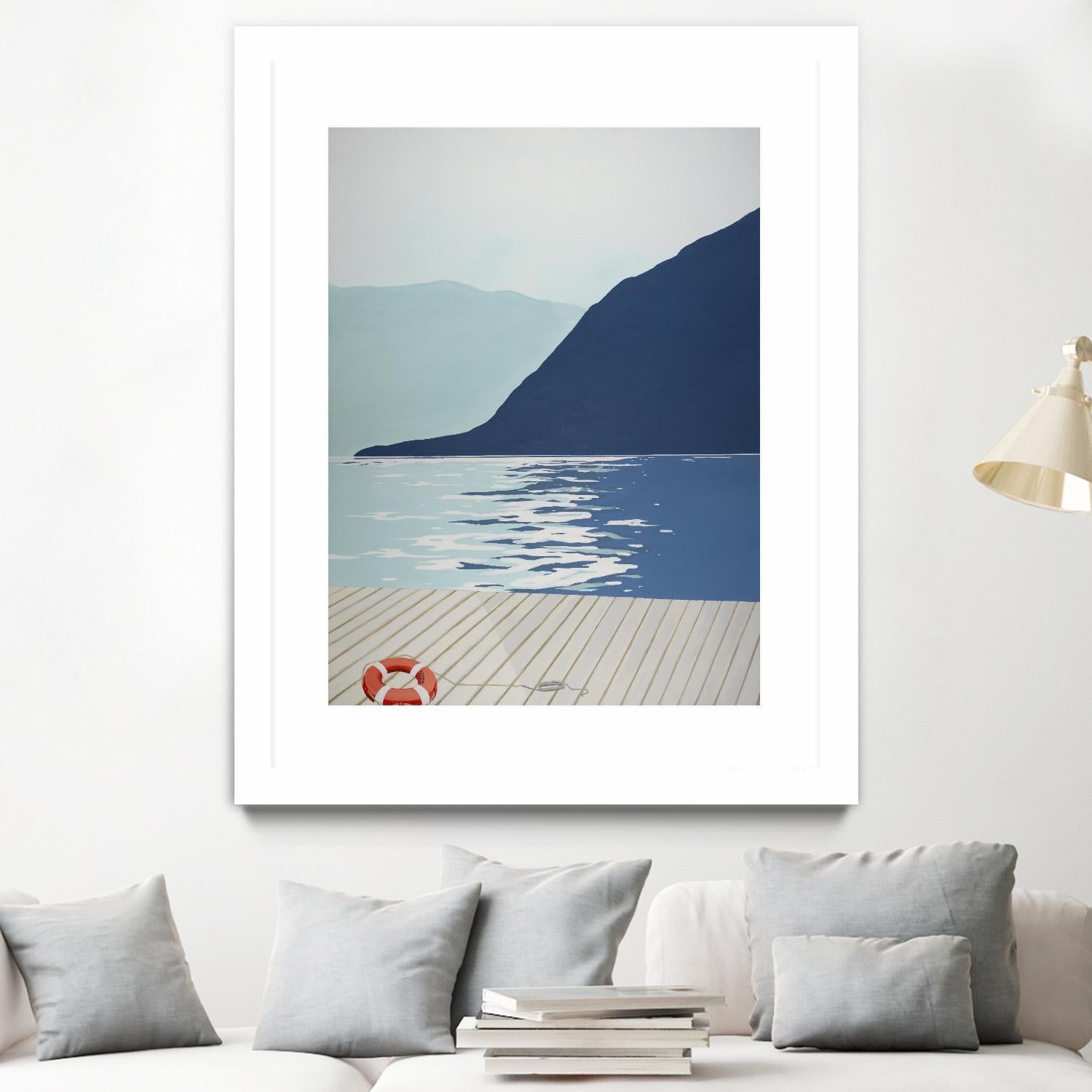 Quiet Blues 1 by Dimond, David Dimond on GIANT ART - blue nautical/seascapes water