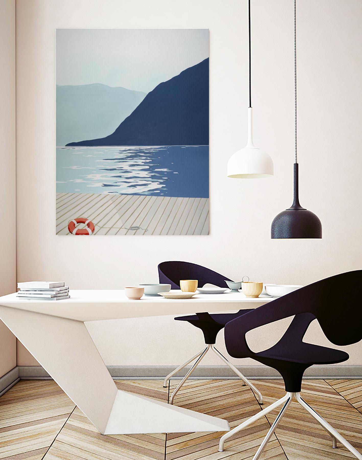 Quiet Blues 1 by Dimond, David Dimond on GIANT ART - blue nautical/seascapes water