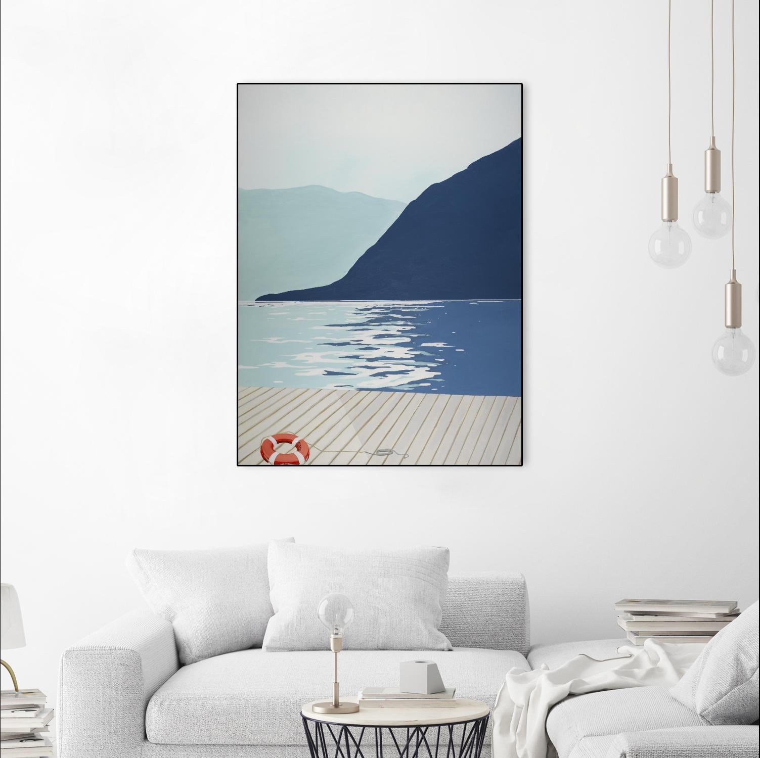 Quiet Blues 1 by Dimond, David Dimond on GIANT ART - blue nautical/seascapes water