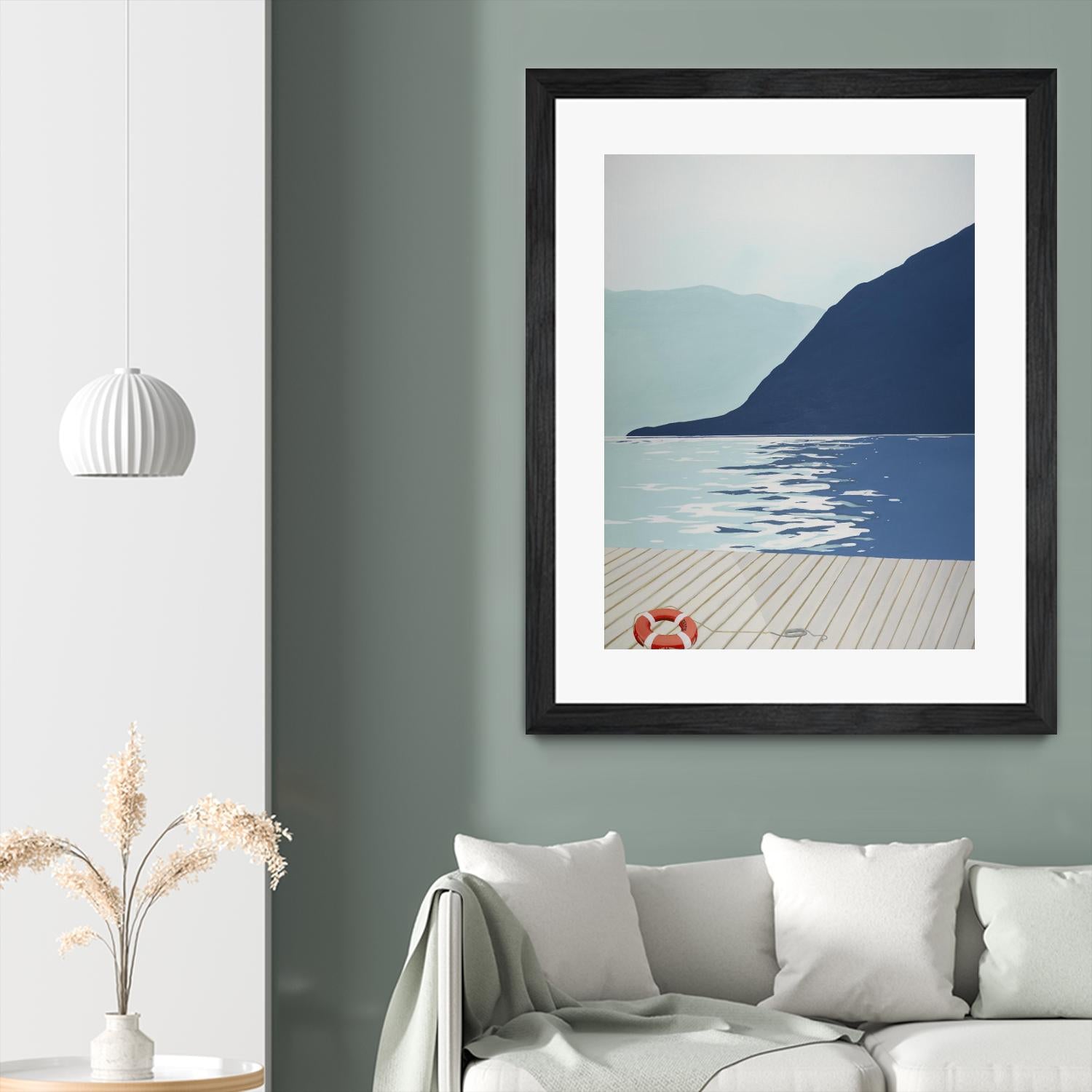 Quiet Blues 1 by Dimond, David Dimond on GIANT ART - blue nautical/seascapes water