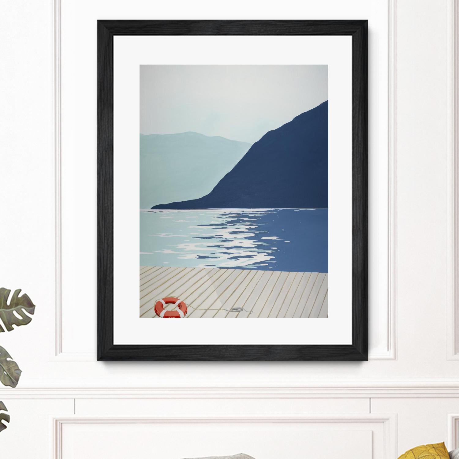 Quiet Blues 1 by Dimond, David Dimond on GIANT ART - blue nautical/seascapes water