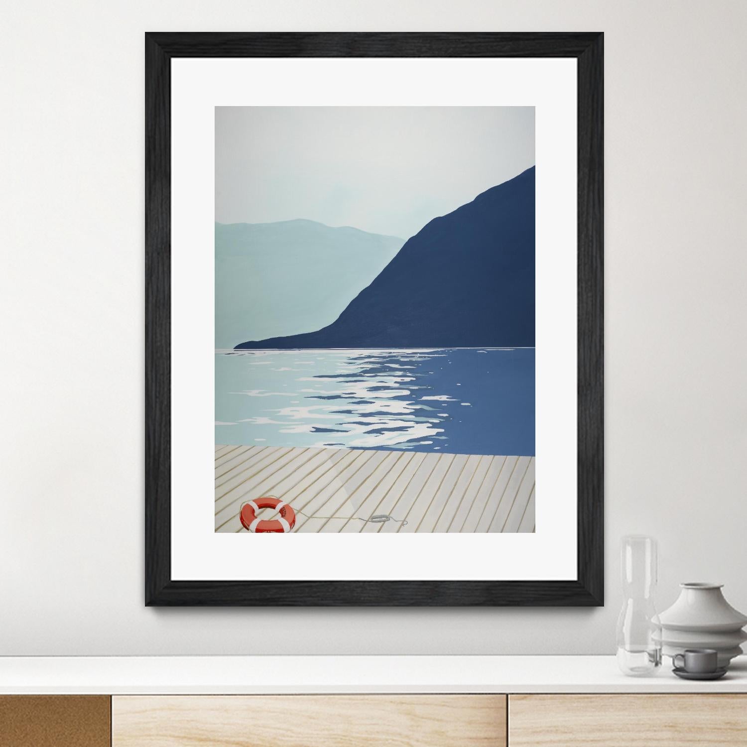 Quiet Blues 1 by Dimond, David Dimond on GIANT ART - blue nautical/seascapes water